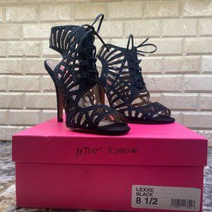 Betsey Johnson "Lexxe" Black Heels
